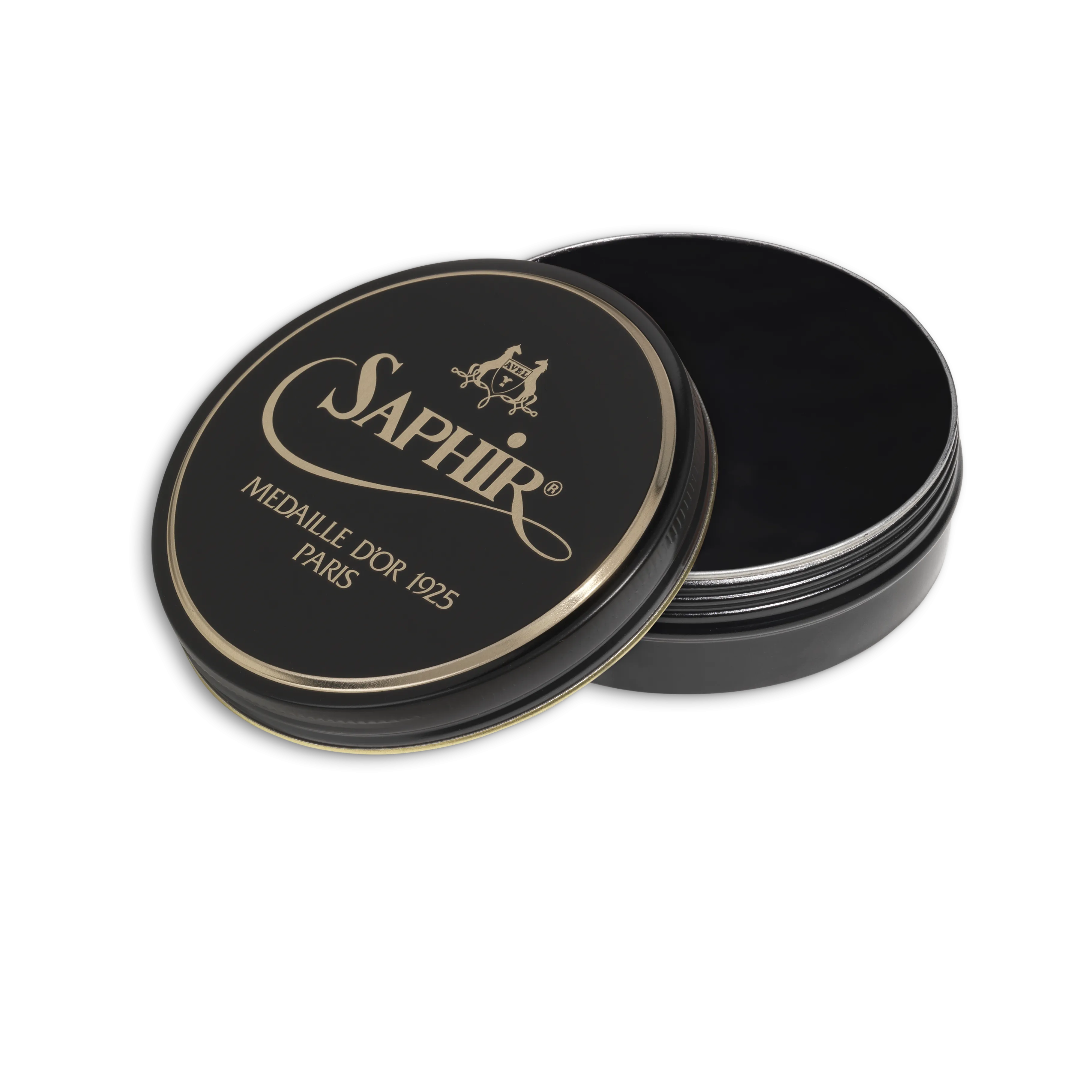 01 Noir - Saphir Medaille D'or Pate-De-Luxe Beeswax Shoe Polish 100ml