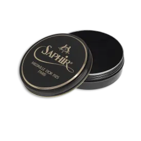 01 Noir - Saphir Medaille D'or Pate-De-Luxe Beeswax Shoe Polish 100ml