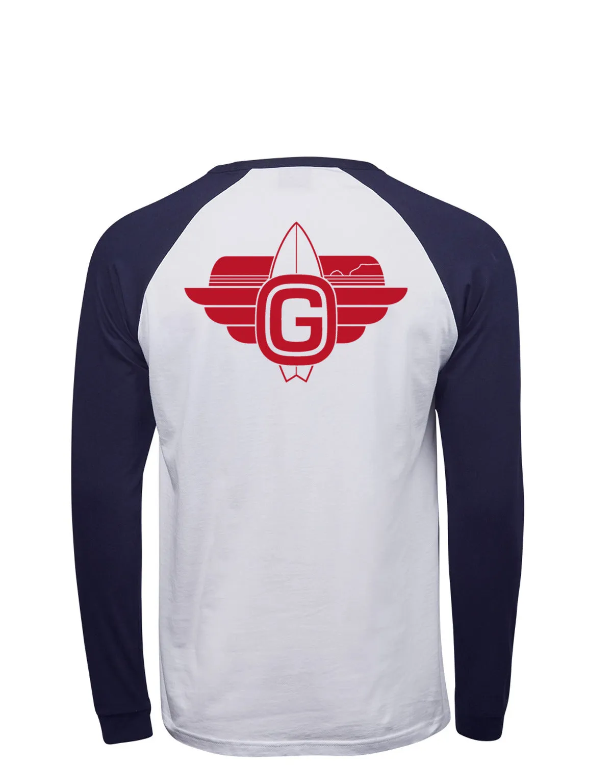 Adults G-Surf Classic Baseball Long Sleeve T-Shirt