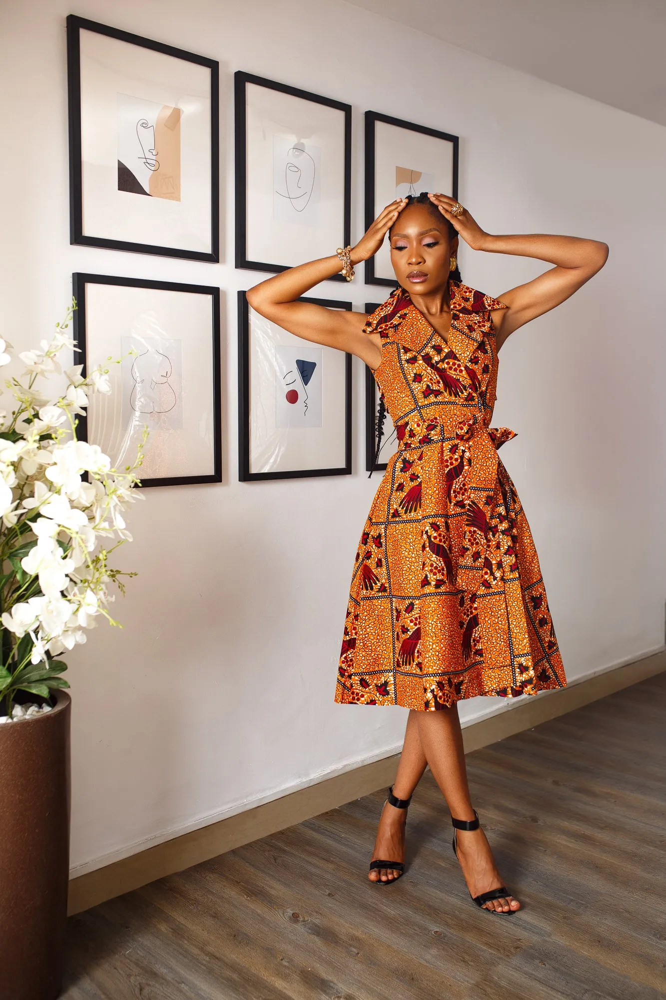 African Print Alima Dress