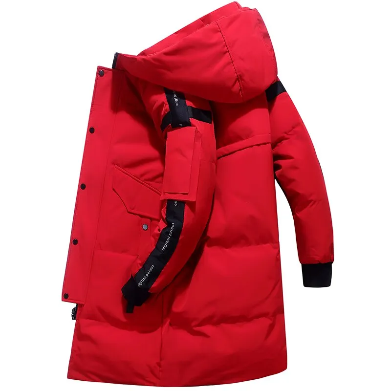 Ashore Shop Winter 80% Down Mens Thick and Long Down Parka