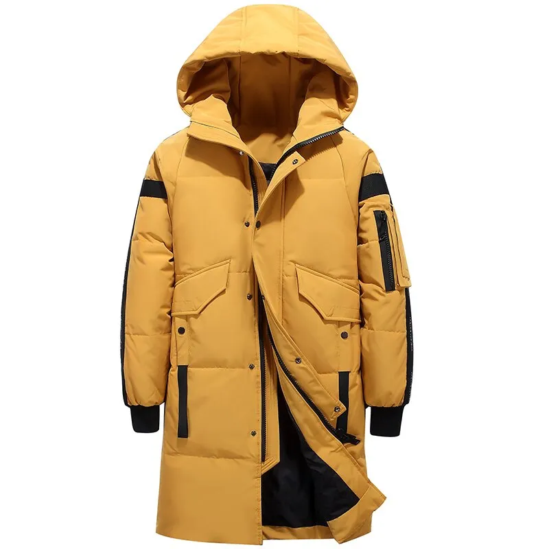 Ashore Shop Winter 80% Down Mens Thick and Long Down Parka