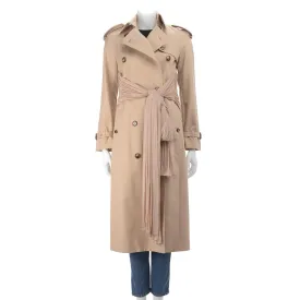 Burberry Honey Trench Coat with Draped Belt UK 4