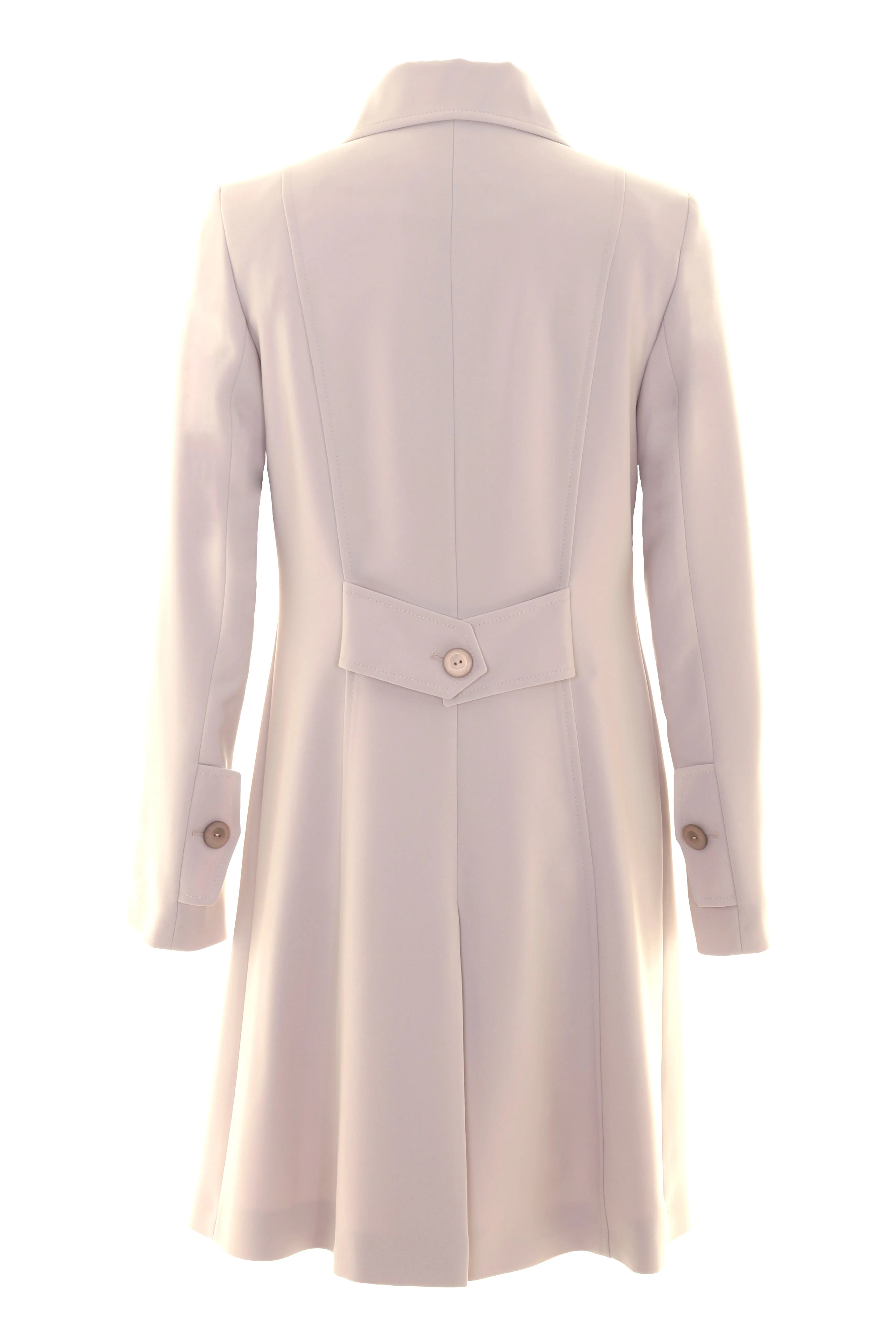 Busy Clothing Womens Light Cream Pink 3/4 Trench Coat Mac