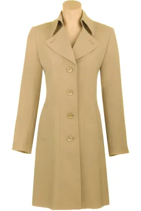 Busy Clothing Womens Stone Beige 3/4 Trench Coat Mac