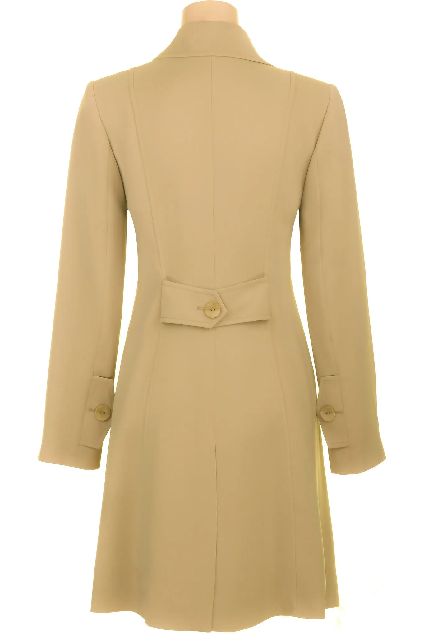 Busy Clothing Womens Stone Beige 3/4 Trench Coat Mac