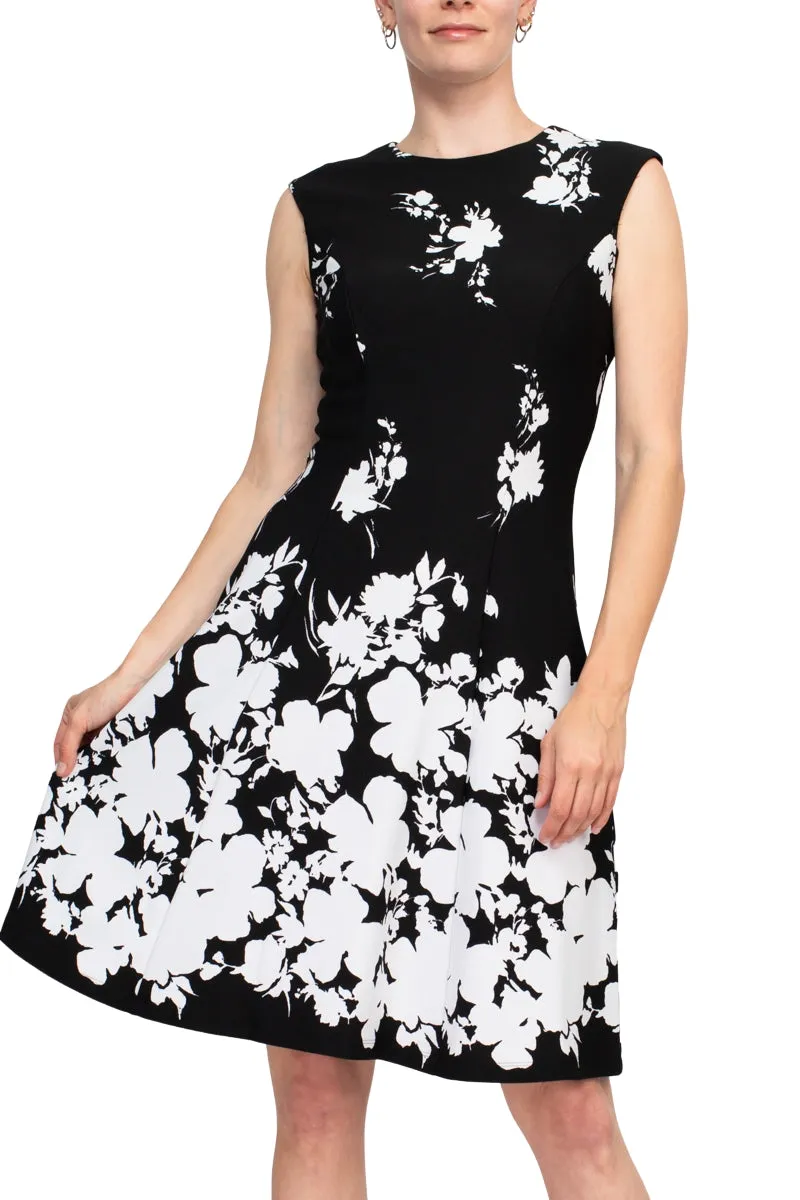 Connected Apparel Floral Print Dress