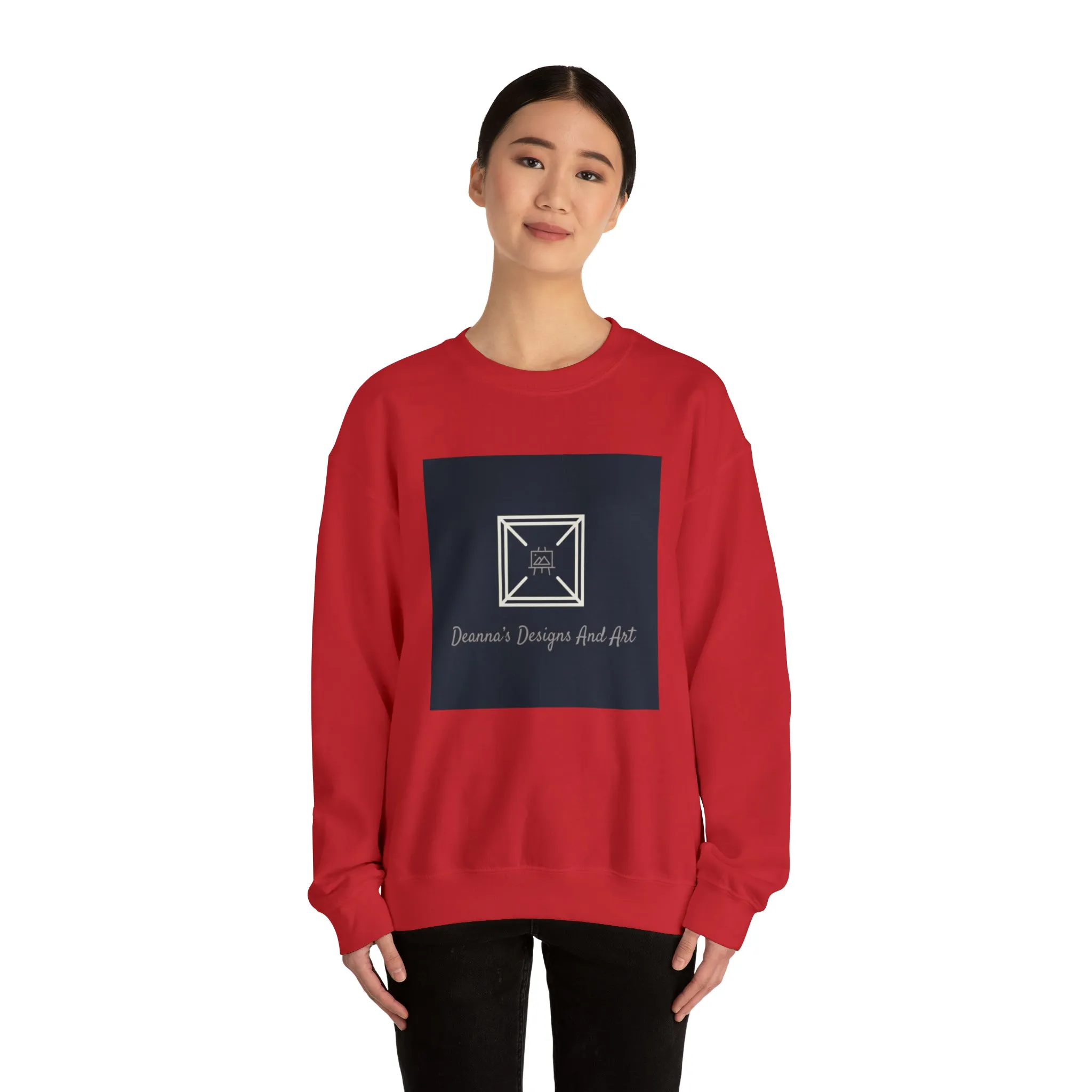 Deanna's Designs and Art Logo Unisex Heavy Blend™ Crewneck Sweatshirt