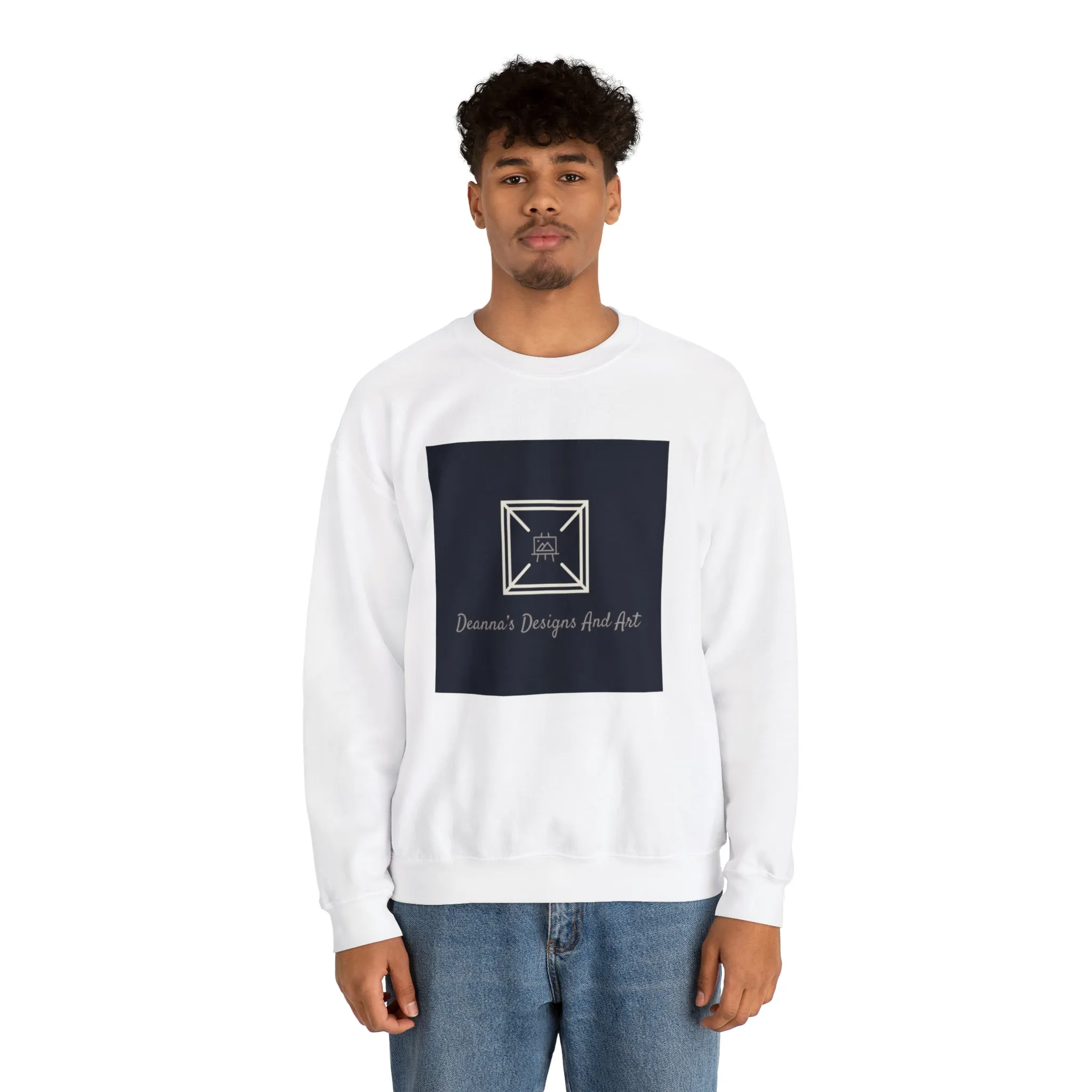 Deanna's Designs and Art Logo Unisex Heavy Blend™ Crewneck Sweatshirt