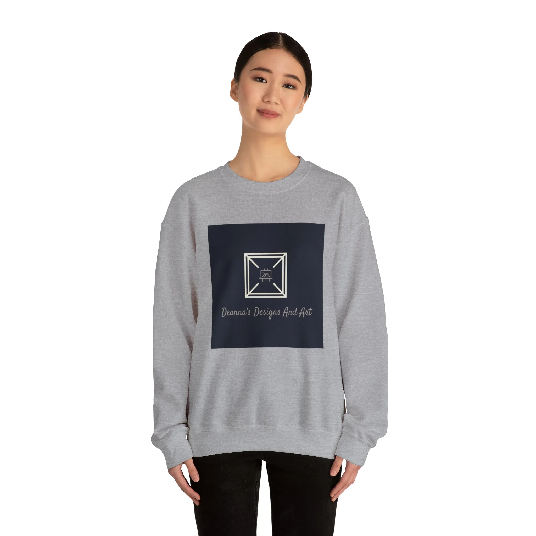 Deanna's Designs and Art Logo Unisex Heavy Blend™ Crewneck Sweatshirt