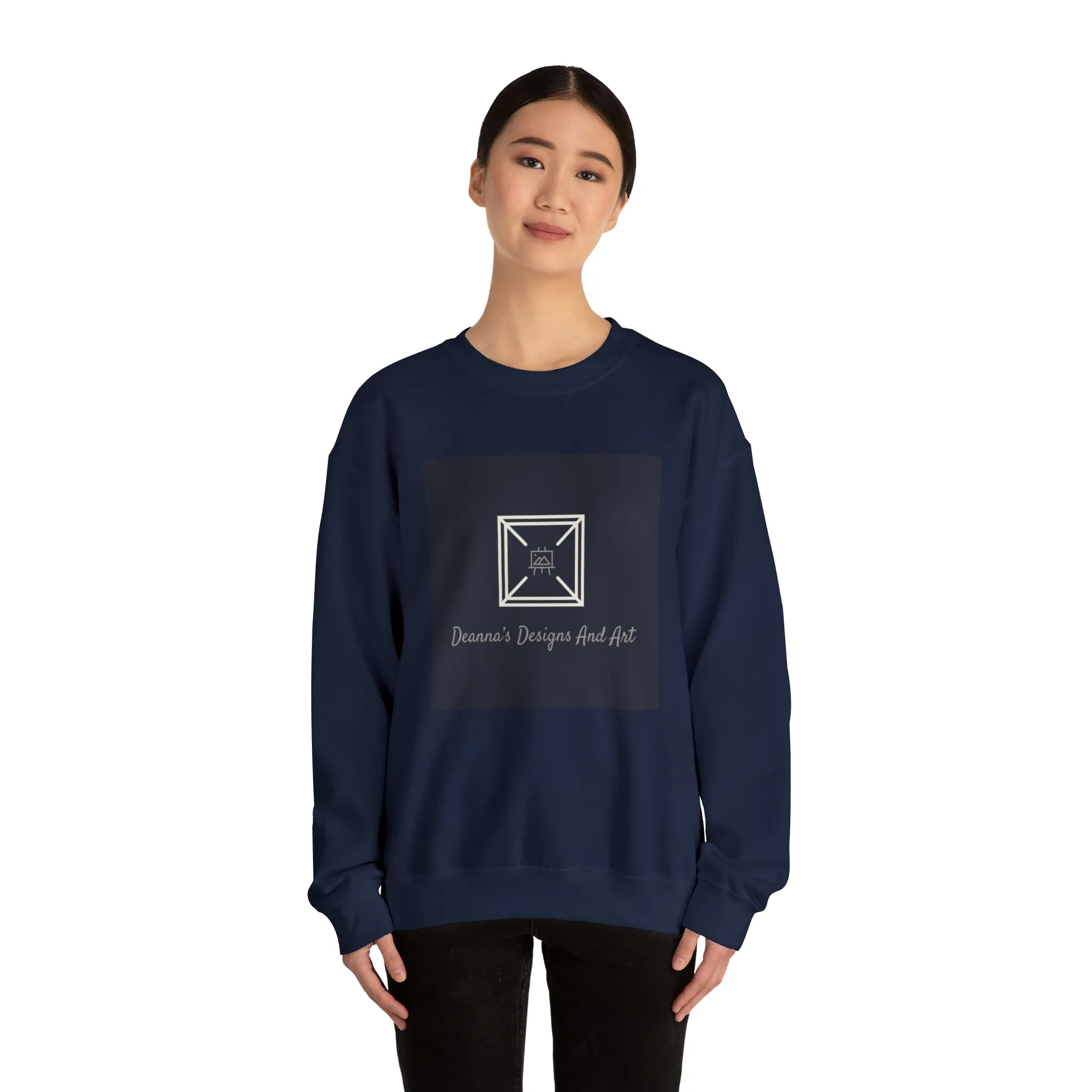 Deanna's Designs and Art Logo Unisex Heavy Blend™ Crewneck Sweatshirt