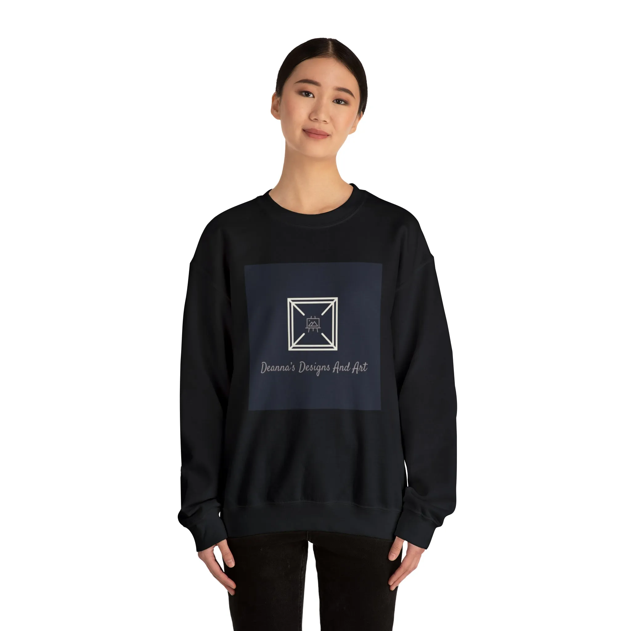 Deanna's Designs and Art Logo Unisex Heavy Blend™ Crewneck Sweatshirt