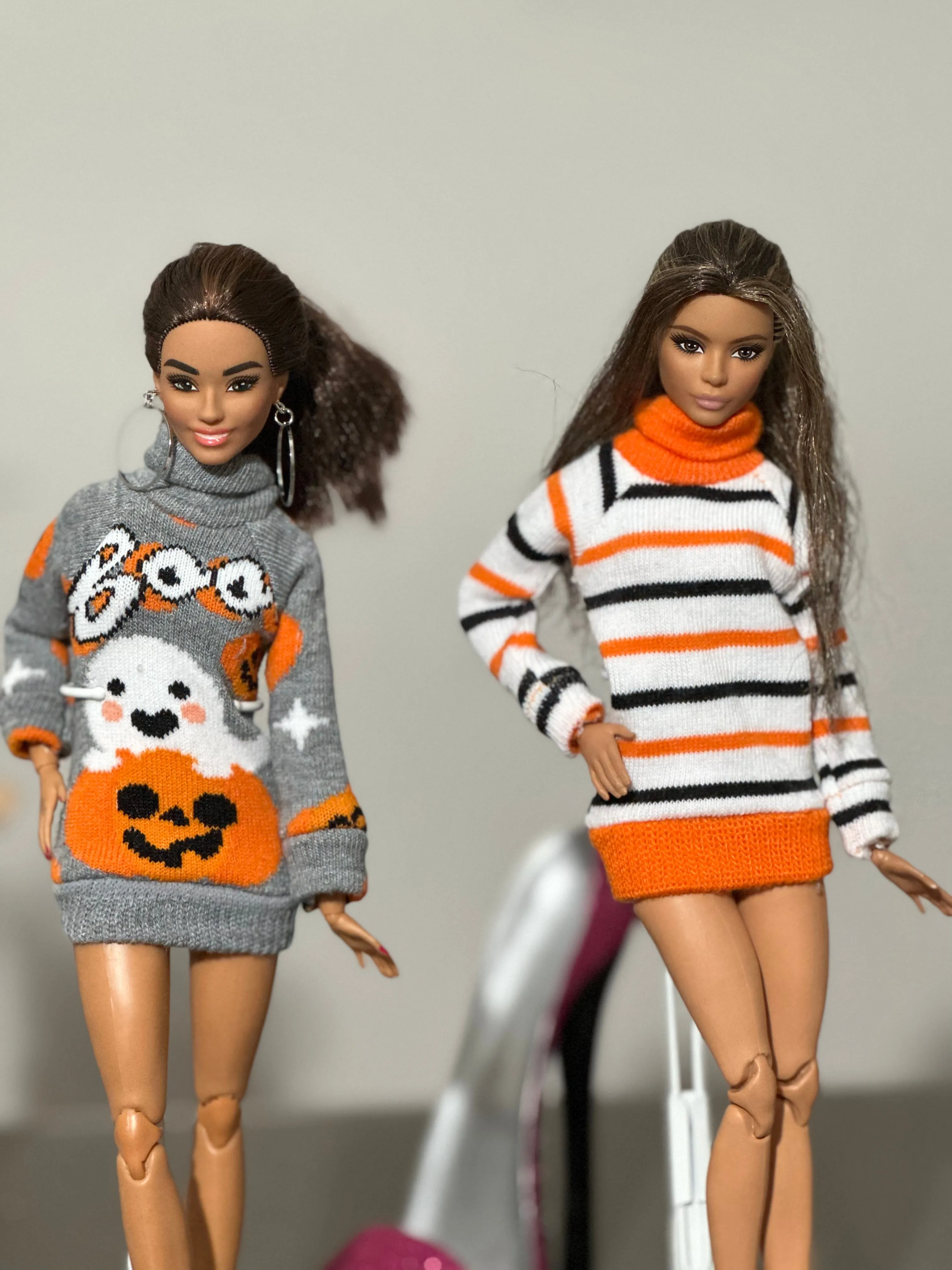 Fall sweaters for barbie doll Halloween sweaters