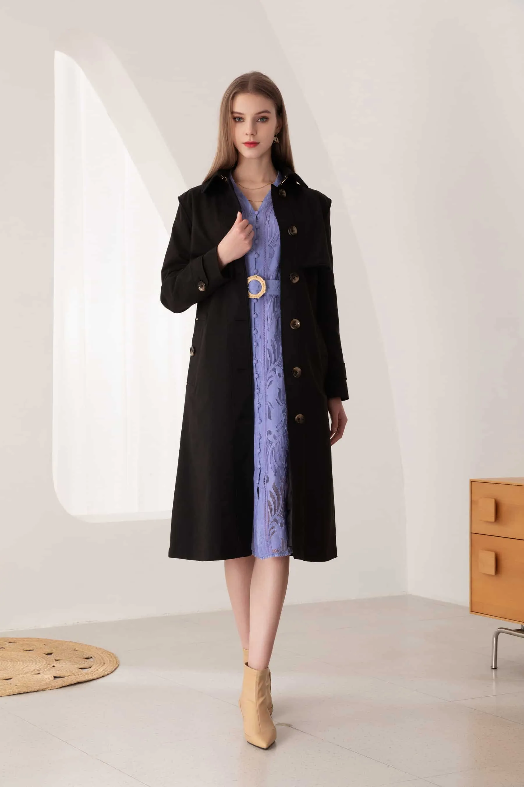 GDS Macy Trench Coat | Black