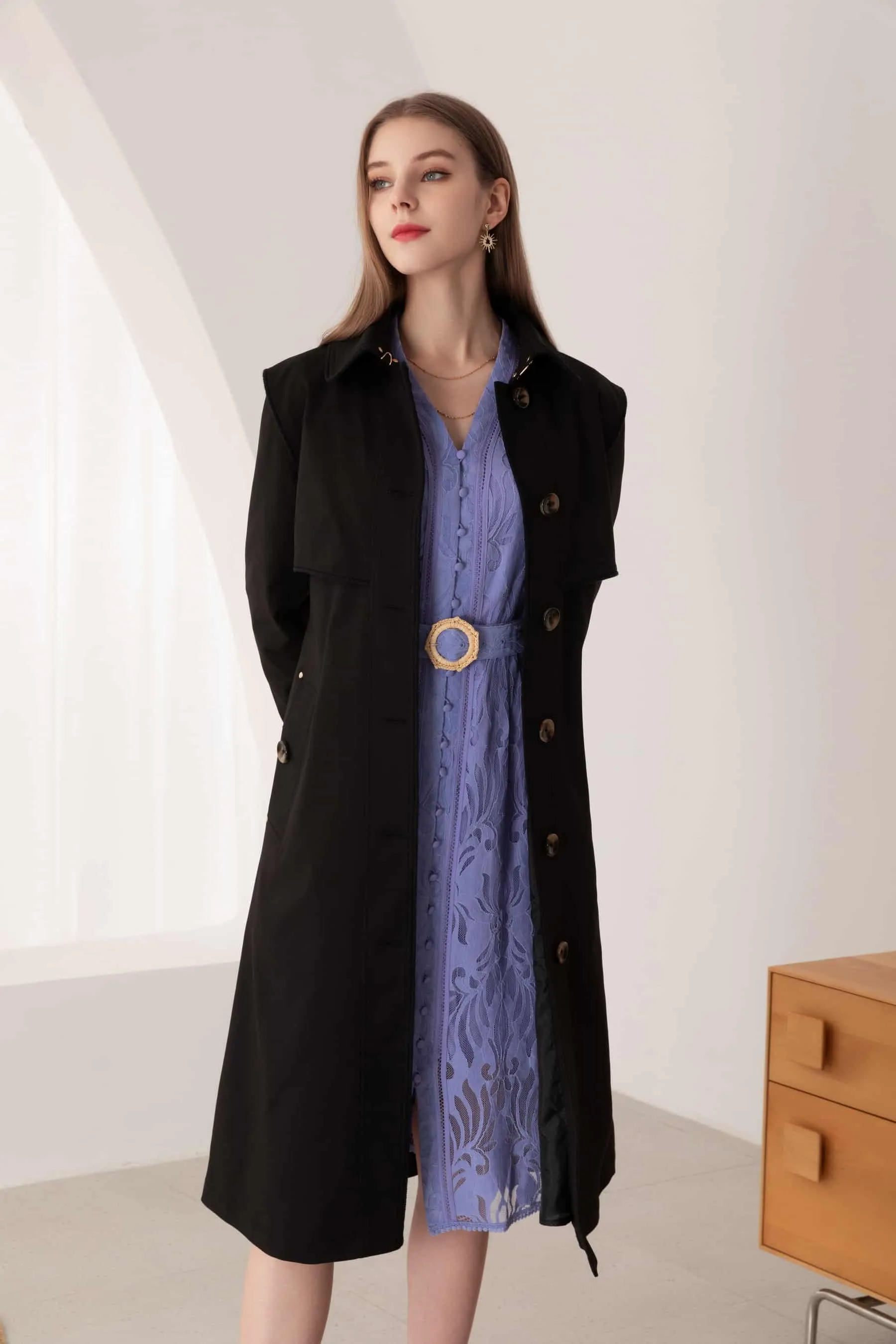 GDS Macy Trench Coat | Black