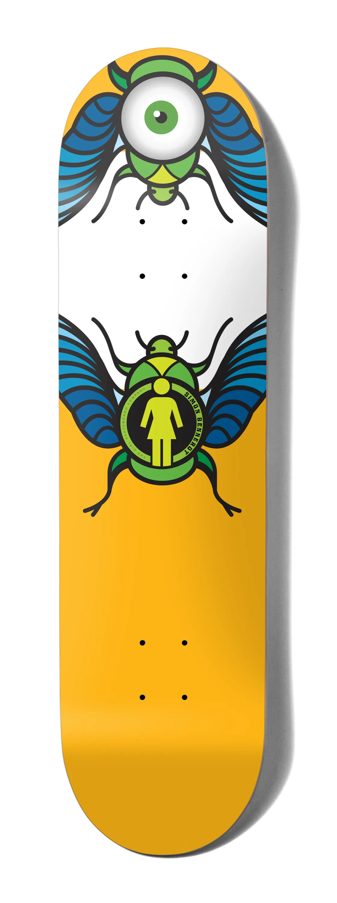 Girl Skateboard Deck Beetle Bum Simon Bannerot 8.25"