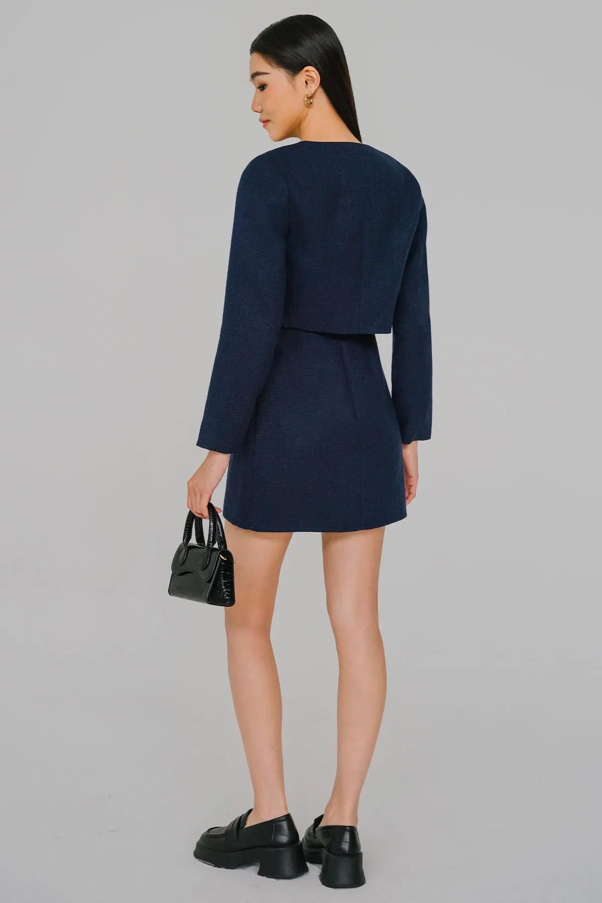 Grace and Poise Tweed Jacket (Navy)