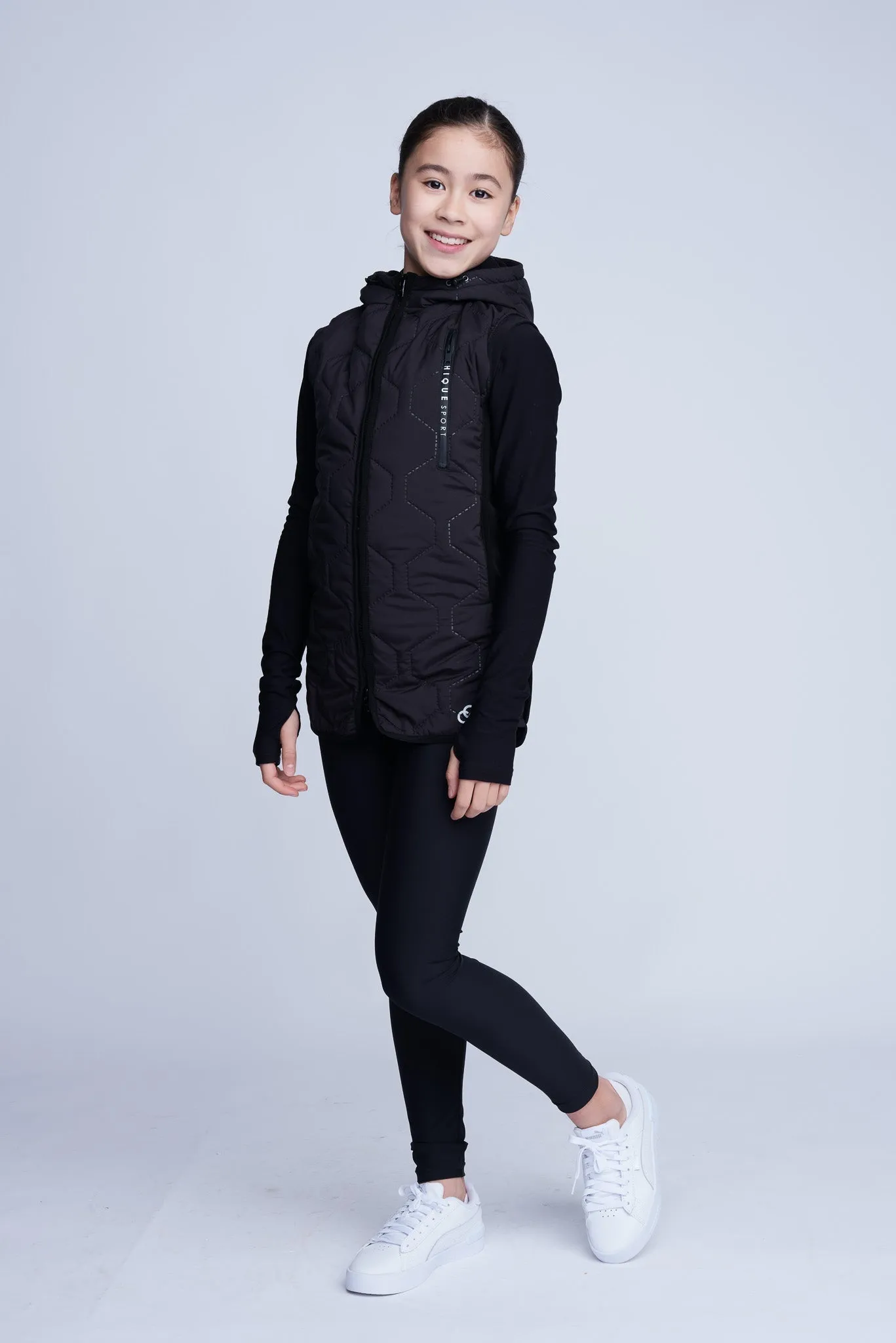 Iconic Long Bodywarmer in Black