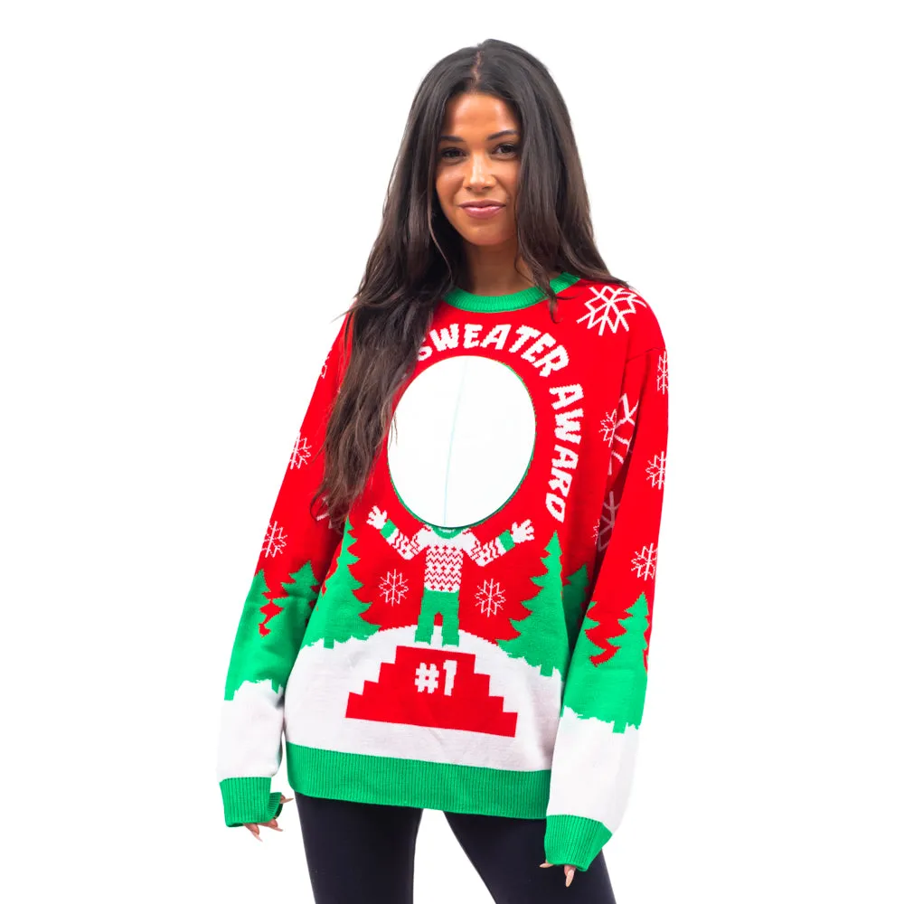 Interactive 3D Mirror "Ugliest Sweater Award" Ugly Christmas Sweater