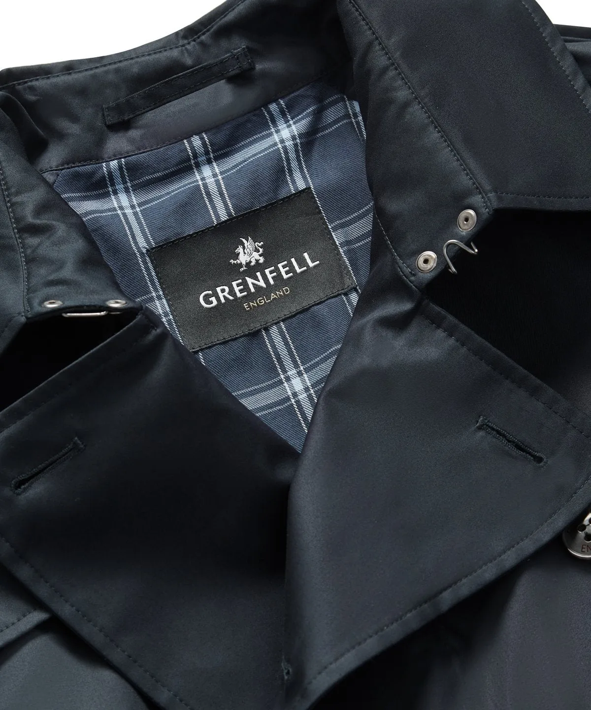 London Trench Coat Grenfell Cloth Navy