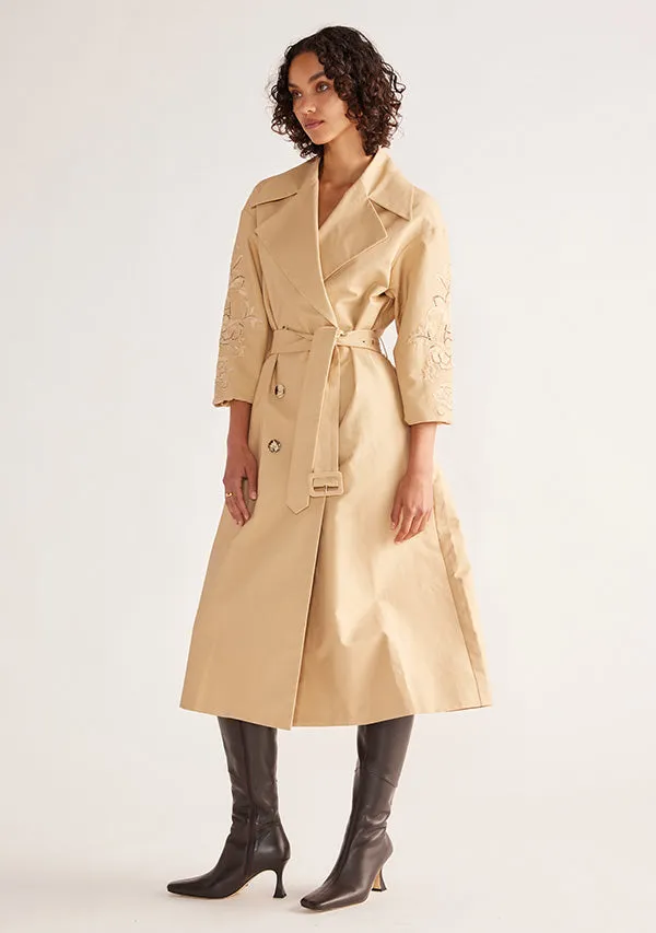 Louise Embroidery Trench