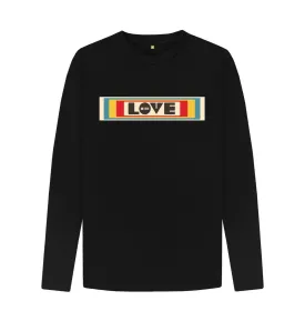 Love Wins retro long sleeve organic tee