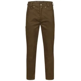 Maddox Suede Trousers - Dark Brown by Blaser