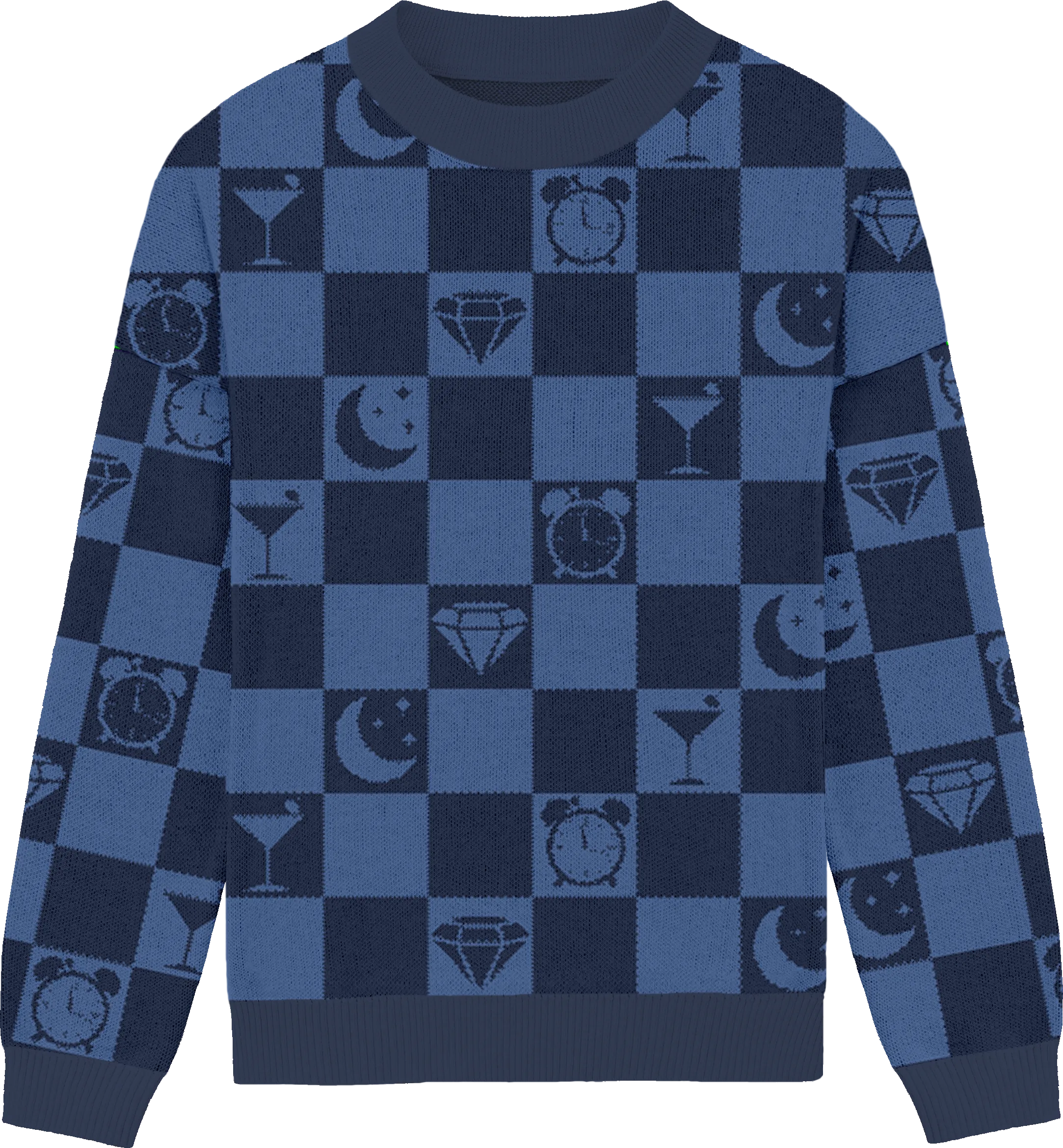 Midnights Checkered Knit Crewneck