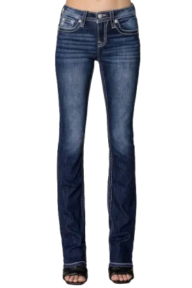 Miss Me Women's Simply Steer Head Bootcut Jean