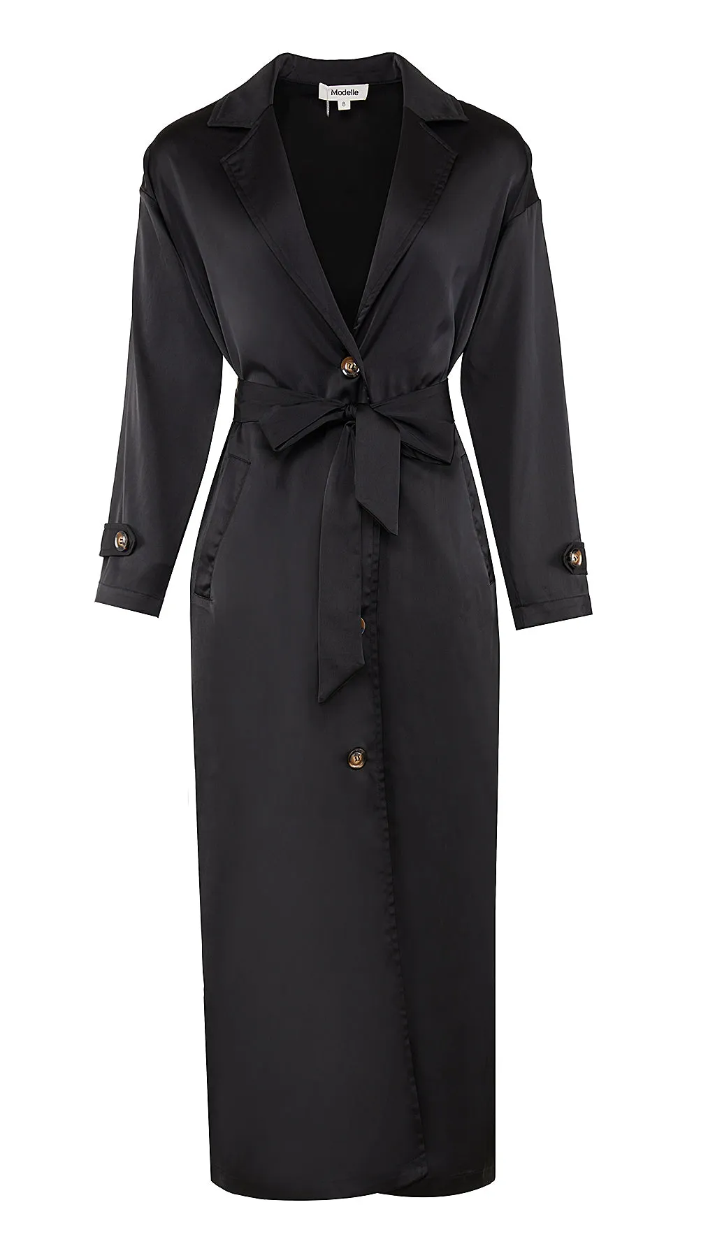 Modish Satin Trench