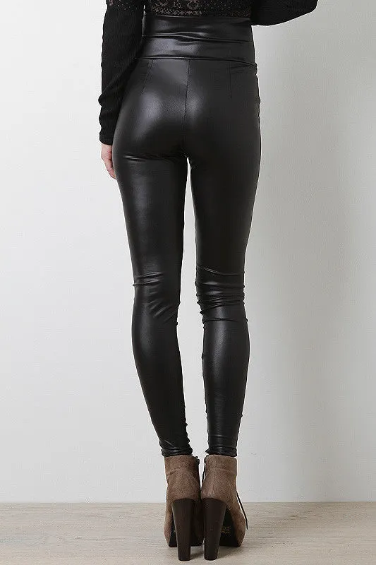 Mysterious Silhouette High Waist Leggings