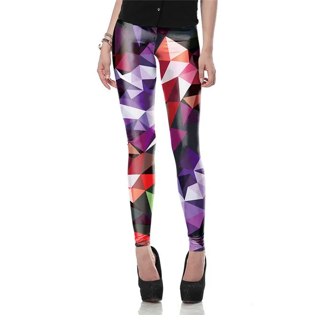 NADANBAO Autumn Legging Black Blue and Purple Objects legins Printed leggins Women leggings Sexy  Women Pants