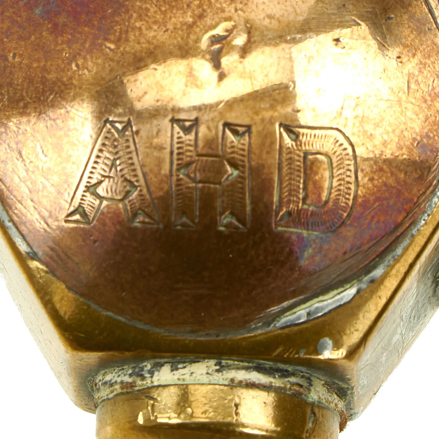 Original British WWI Hexagonal Trench Art Lighter made from Edward VII and George V Pennies