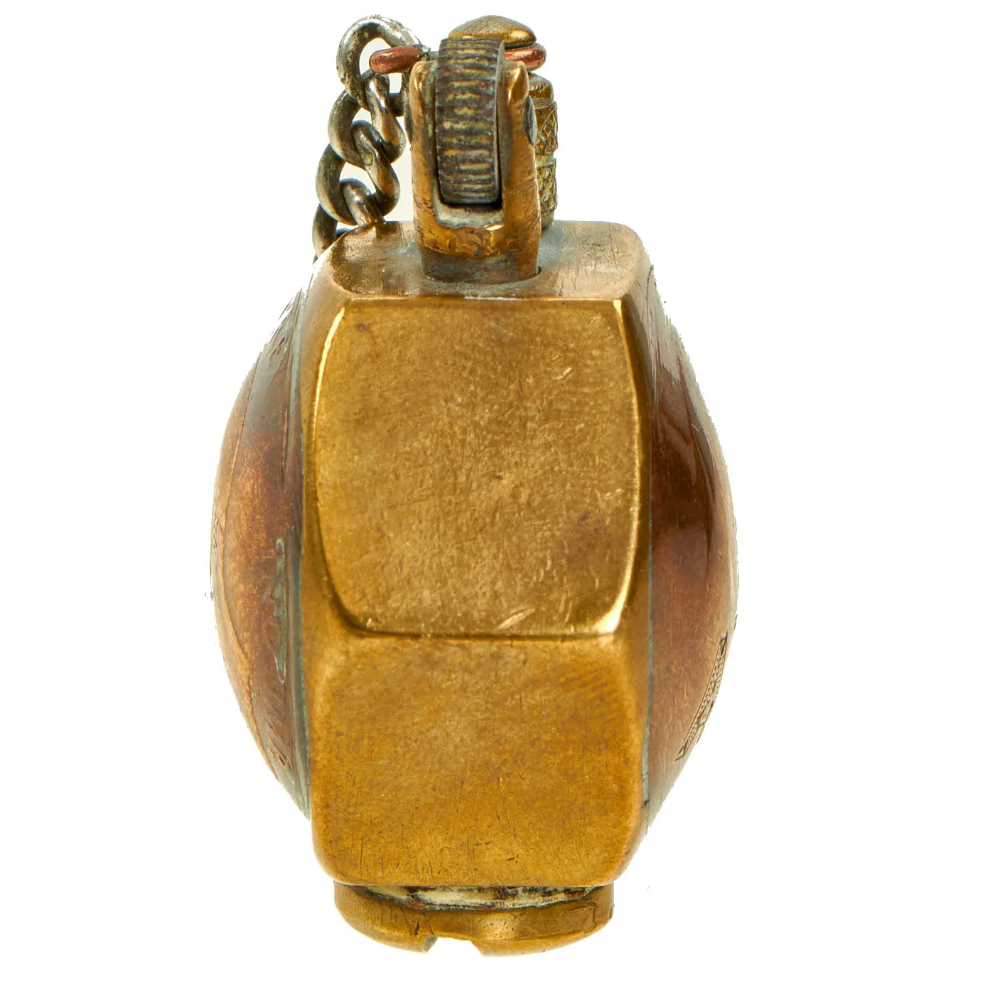 Original British WWI Hexagonal Trench Art Lighter made from Edward VII and George V Pennies