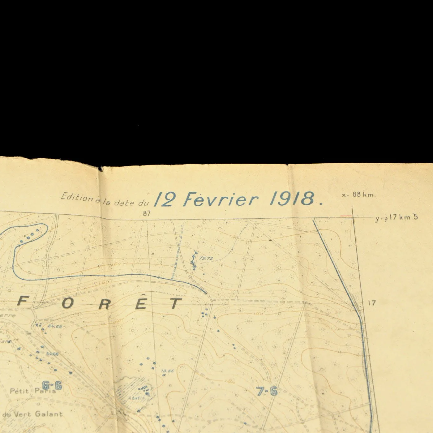 Original French WWI 1918 Dated Trench Maps - Groupe Des Canevas De Tir