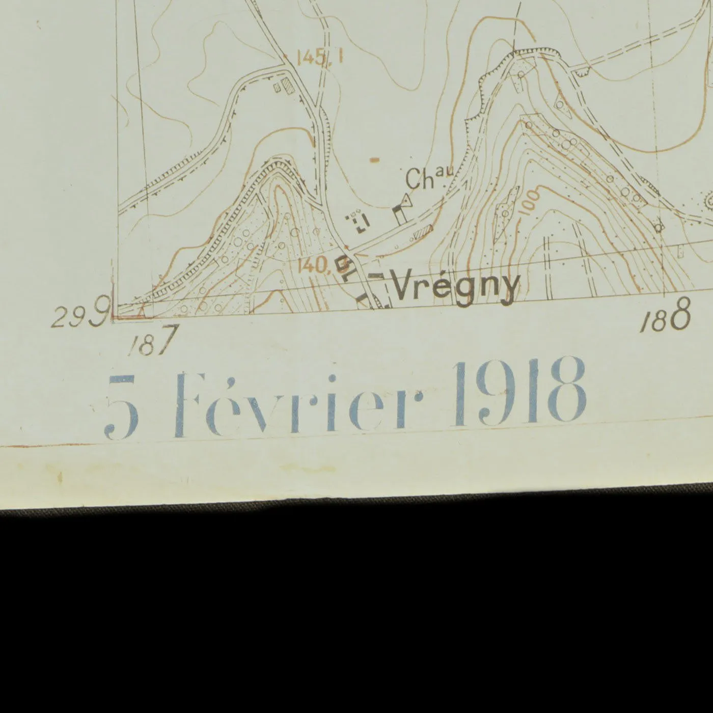 Original French WWI 1918 Dated Trench Maps - Groupe Des Canevas De Tir