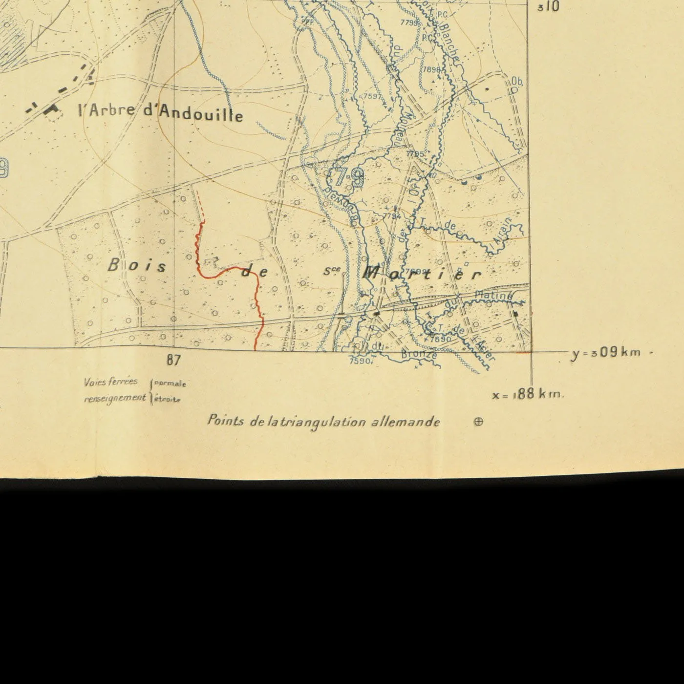 Original French WWI 1918 Dated Trench Maps - Groupe Des Canevas De Tir