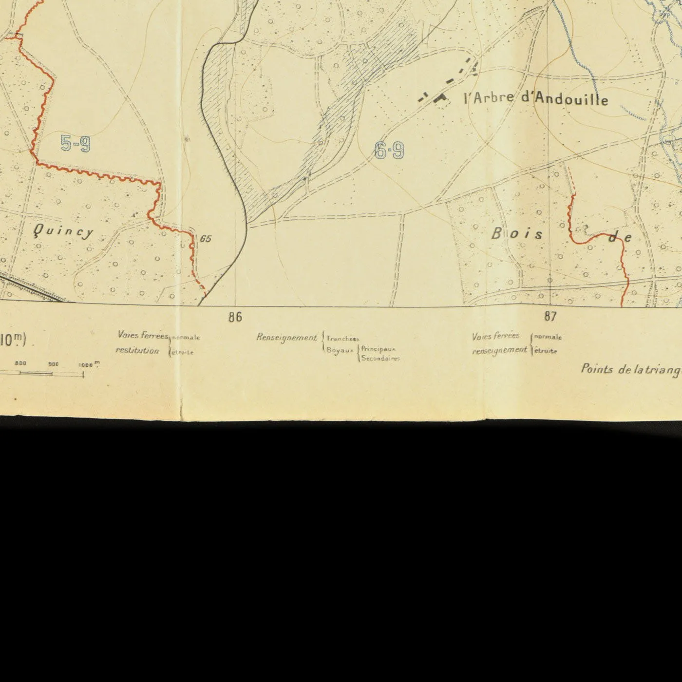 Original French WWI 1918 Dated Trench Maps - Groupe Des Canevas De Tir