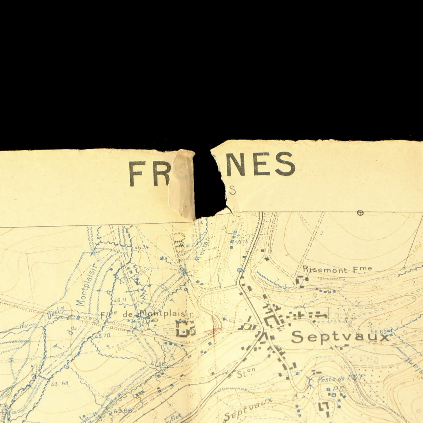 Original French WWI 1918 Dated Trench Maps - Groupe Des Canevas De Tir