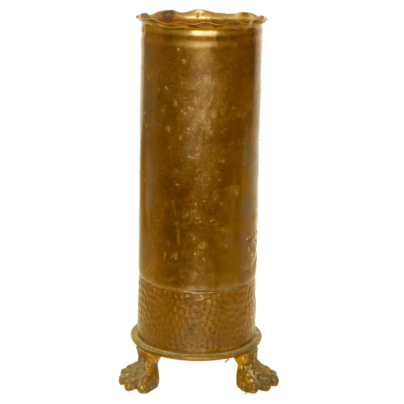 Original German WWI 75mm Shell Casing Great War Commemorative Matched Vases - 2 Items