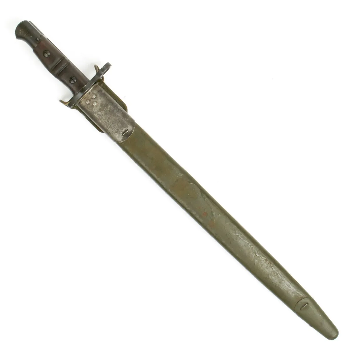 Original U.S. WWI M1917 Enfield Bayonet by Remington with First Pattern Scabbard - Unissued