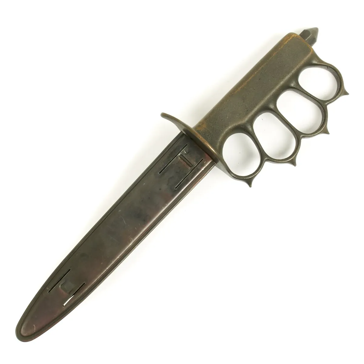 Original U.S. WWI Model 1918 Mark I Trench Knife by L.F. & C - Near Mint Condition