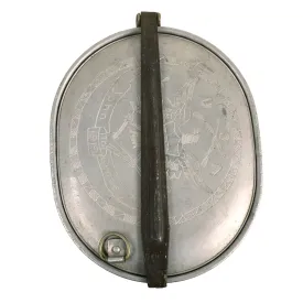 Original U.S. WWI Trench Art M1910 Mess Kit Dated 1918 Personalized by “John”, 357th Machine Gun Company of the 90th Infantry DIvision