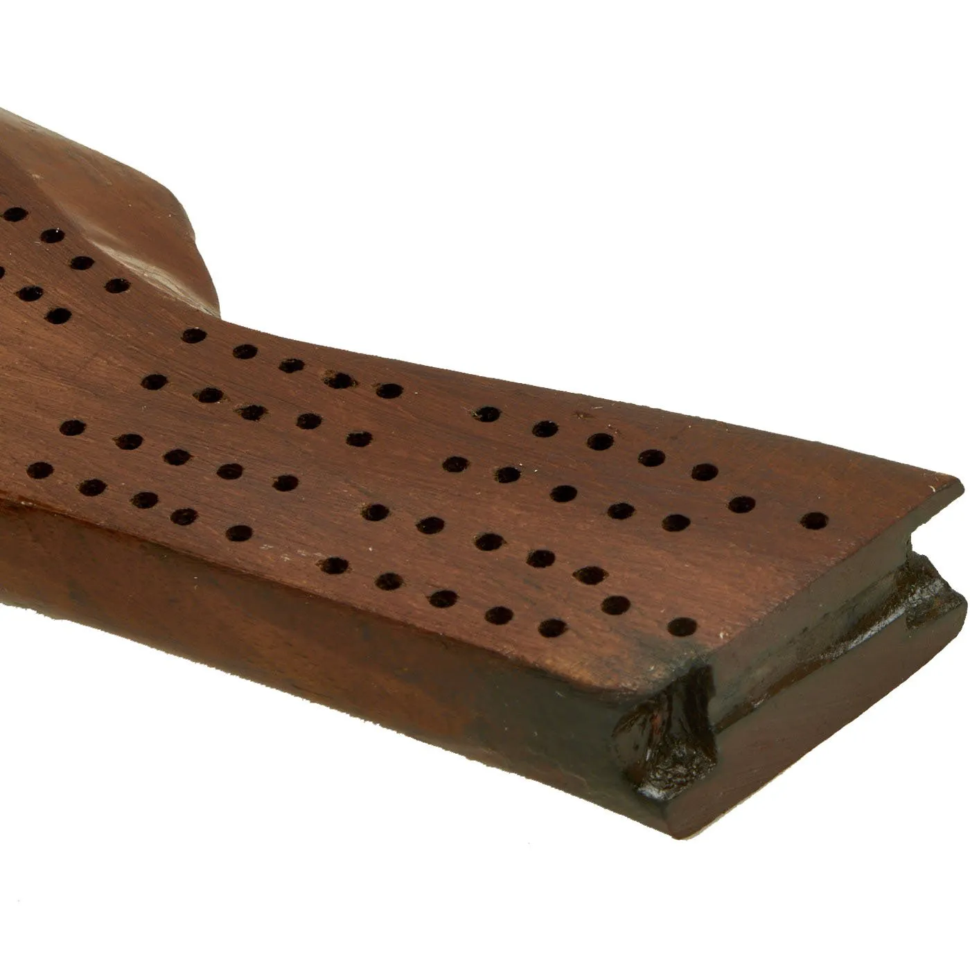 Original WWI-WWII Swedish Model 1894 Mauser Carbine Buttstock “Trench Art” Cribbage Board