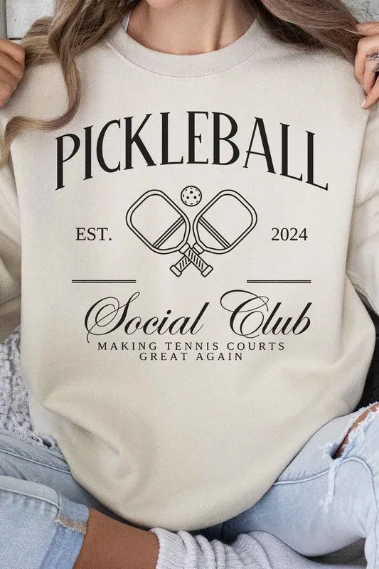 PICKLEBALL SOCIAL CLUB GRAPHIC SWEATSHIRT