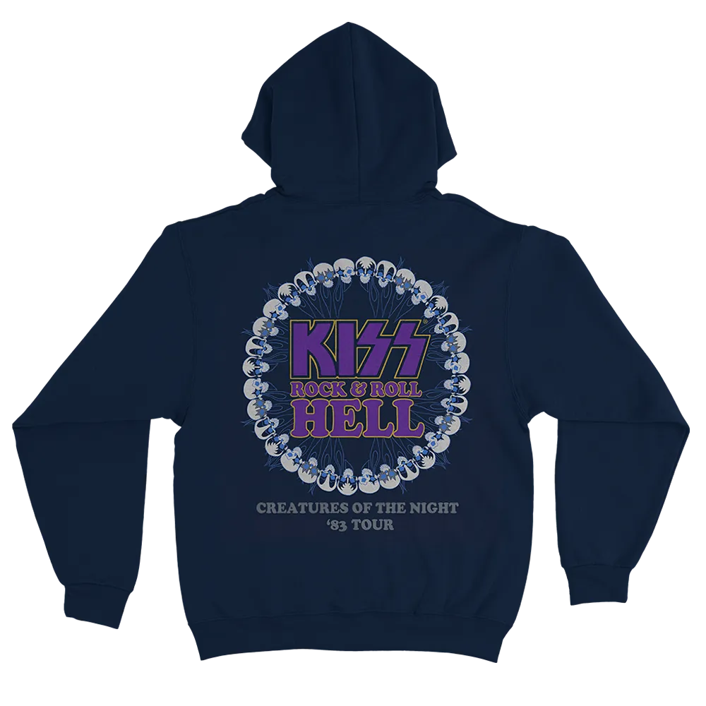 Rock and Roll Hell Navy Hoodie