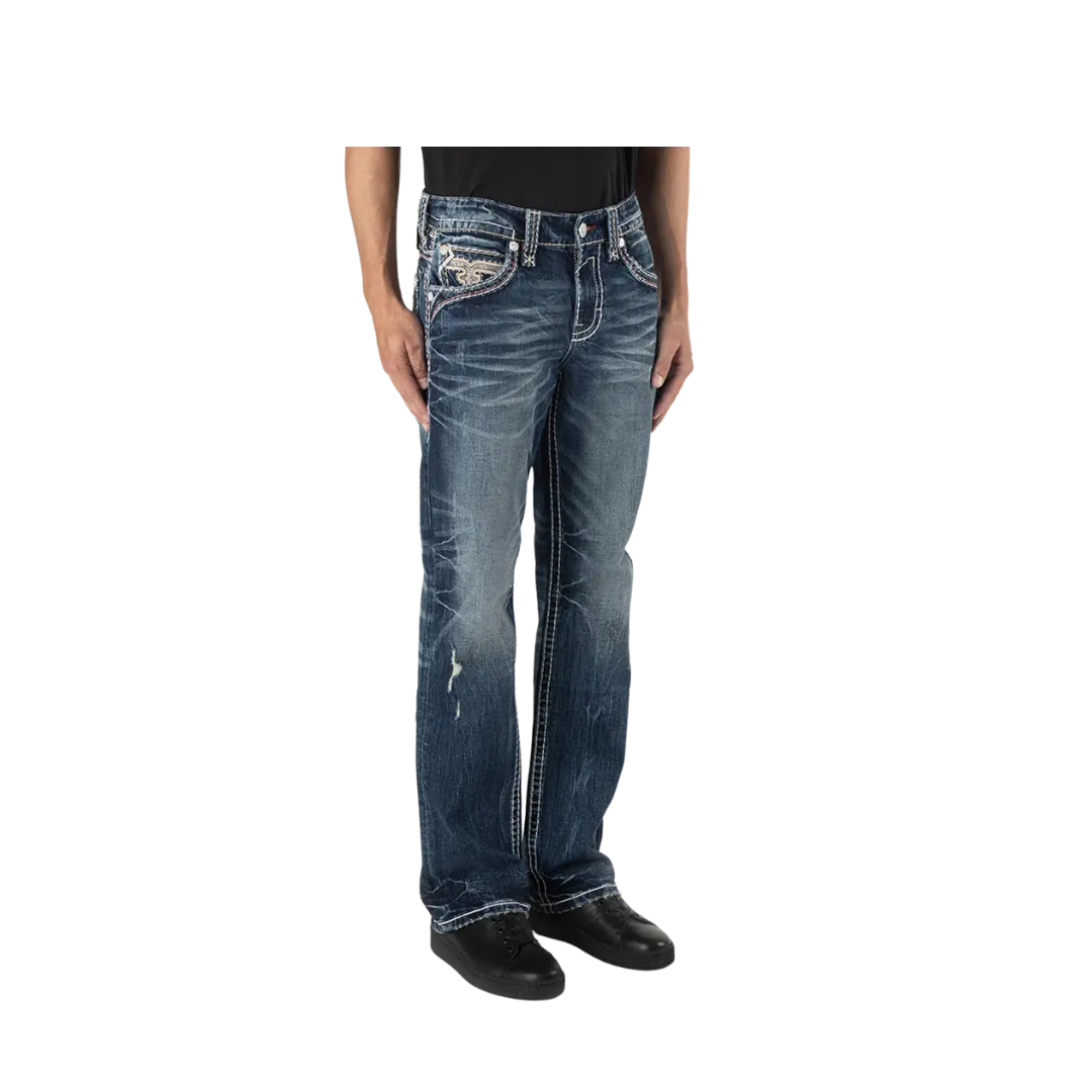 Rock Revival Men's Eddison B200 Boot Cut Jean