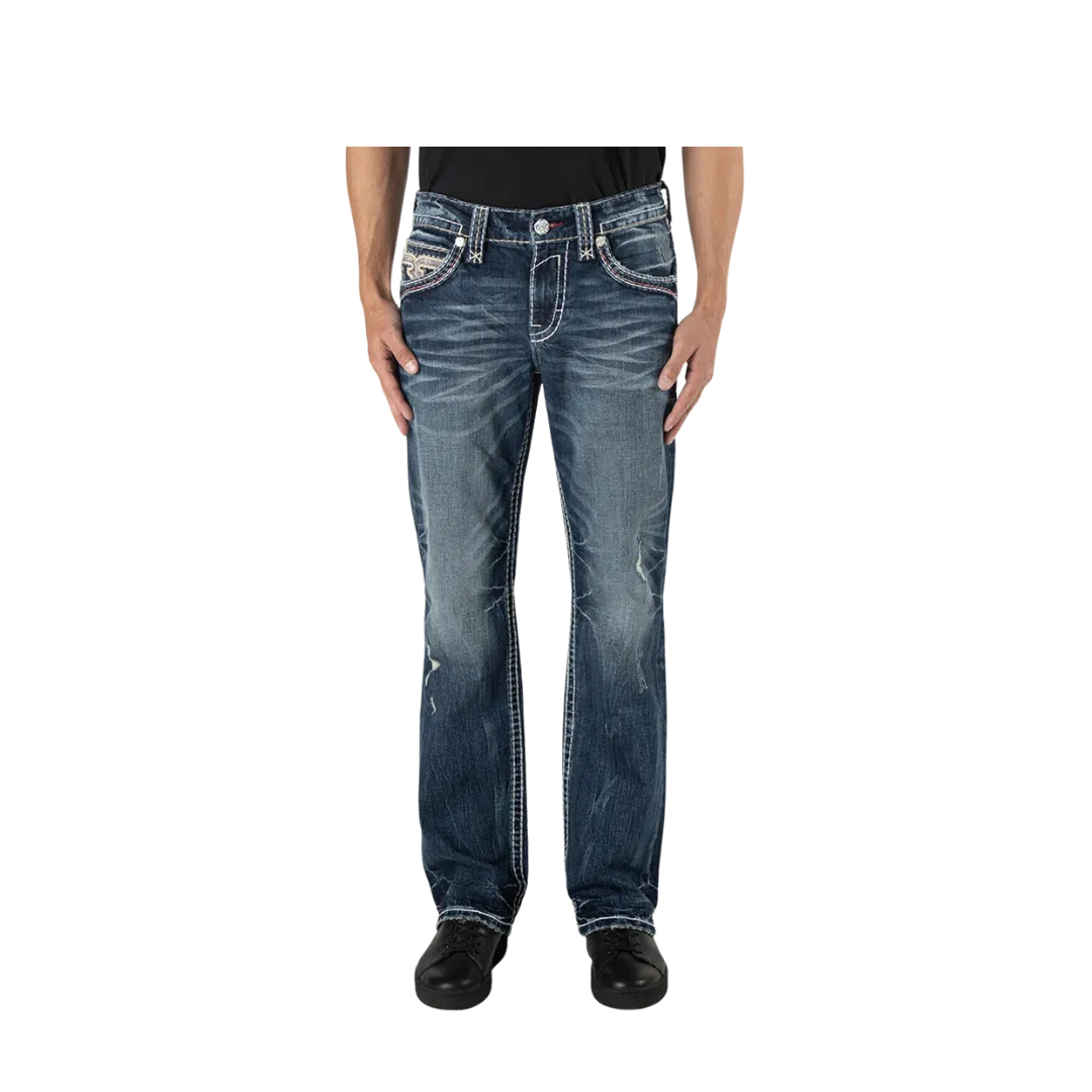 Rock Revival Men's Eddison B200 Boot Cut Jean