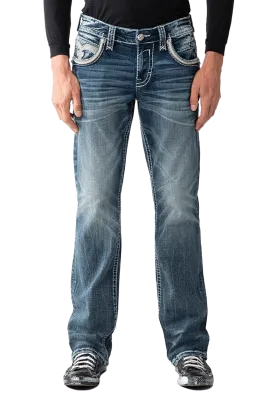 Rock Revival Men's Eggplant B203 Boot Cut Jeans