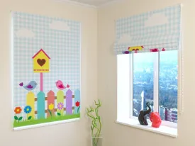 Roman Blind Lovely Birds